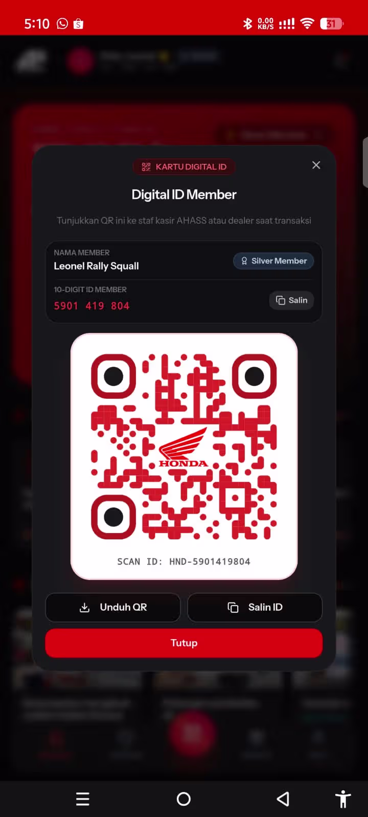 Honda Customer Rewards 3